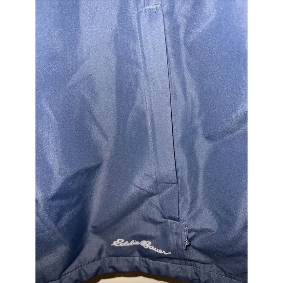 Eddie Bauer Rain Coat Womens Size XL Hooded Jacket Blue Barely Worn Mesh Lined - Picture 3 of 9